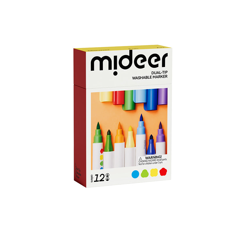 Dual - Tip Washable Marker - 12 Colors
