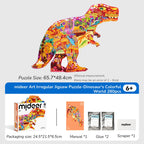 Shaped Artist Puzzle - Dinosaur World