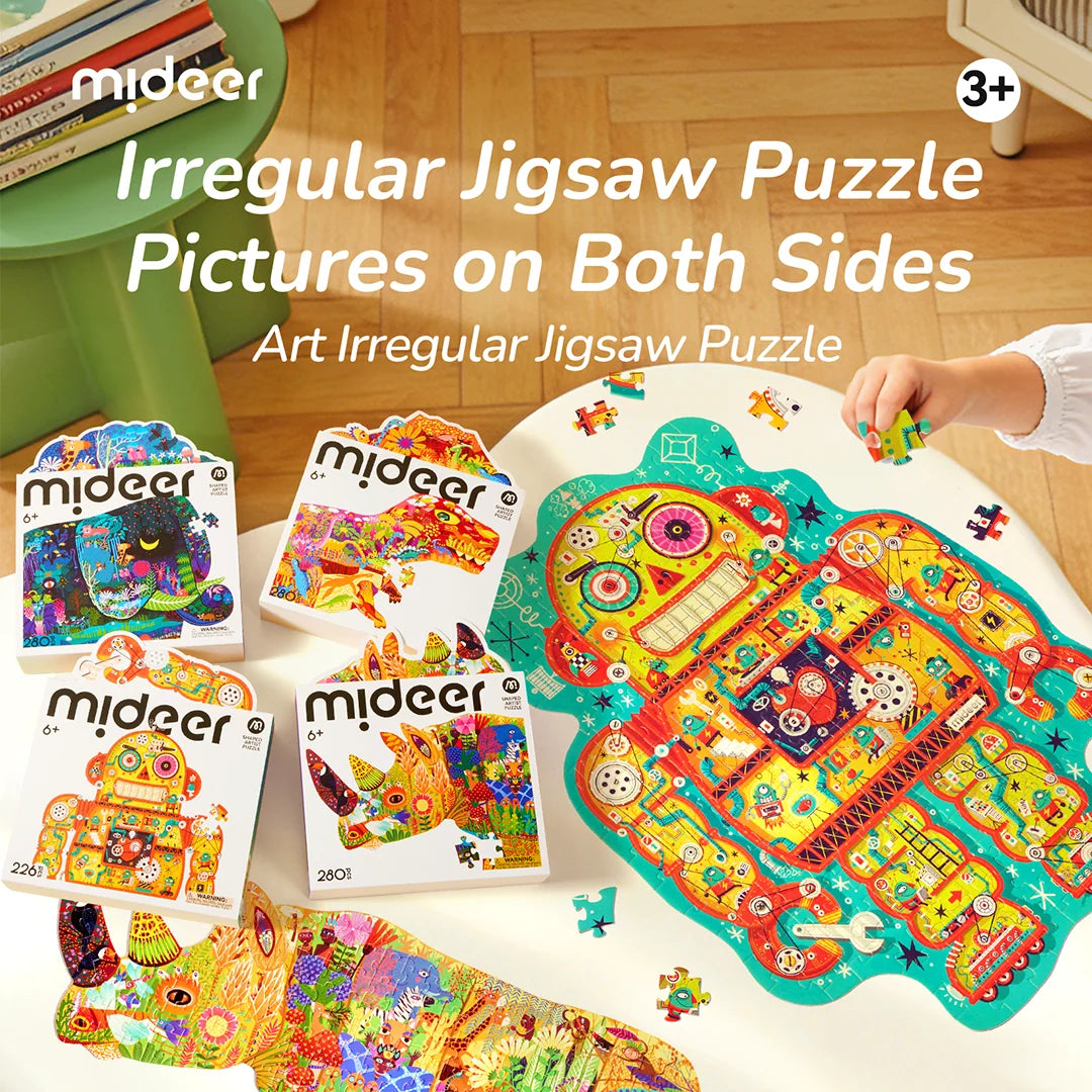 Shaped Artist Puzzle - Dinosaur World