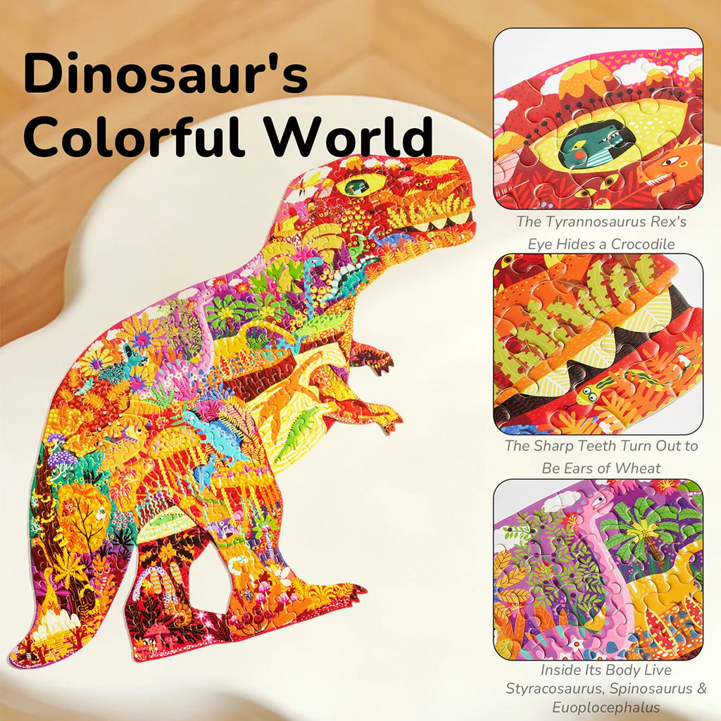 Shaped Artist Puzzle - Dinosaur World