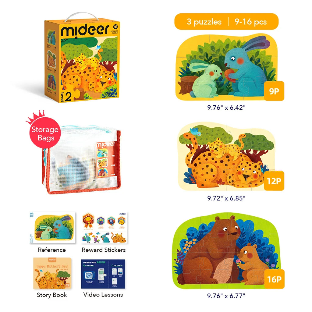 Level Up! Puzzle - Level 2: Kiss My Baby (Animal Families)