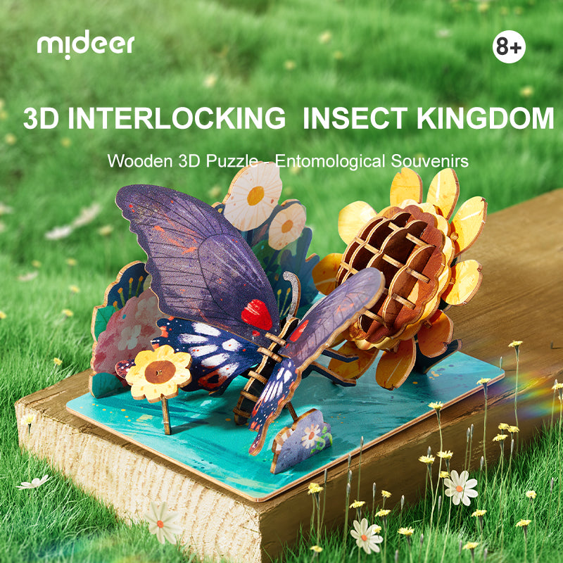 Wooden 3D Puzzle - Praying Mantis