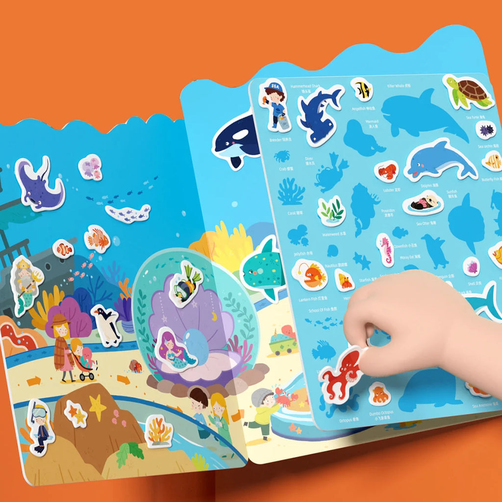 Reusable Jelly Stickers - Incredible Aquarium