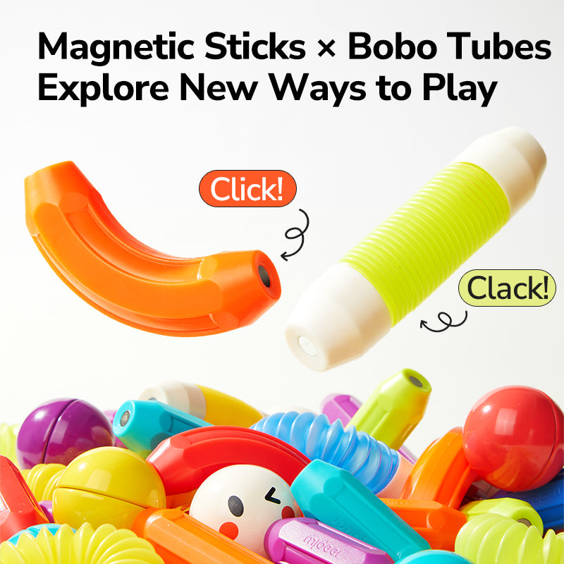 Rainbow Magnetic Building Sticks - 26 PCS