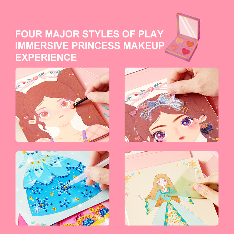 3-in-1 Dress Up Game Set - Princess Makeup Kit
