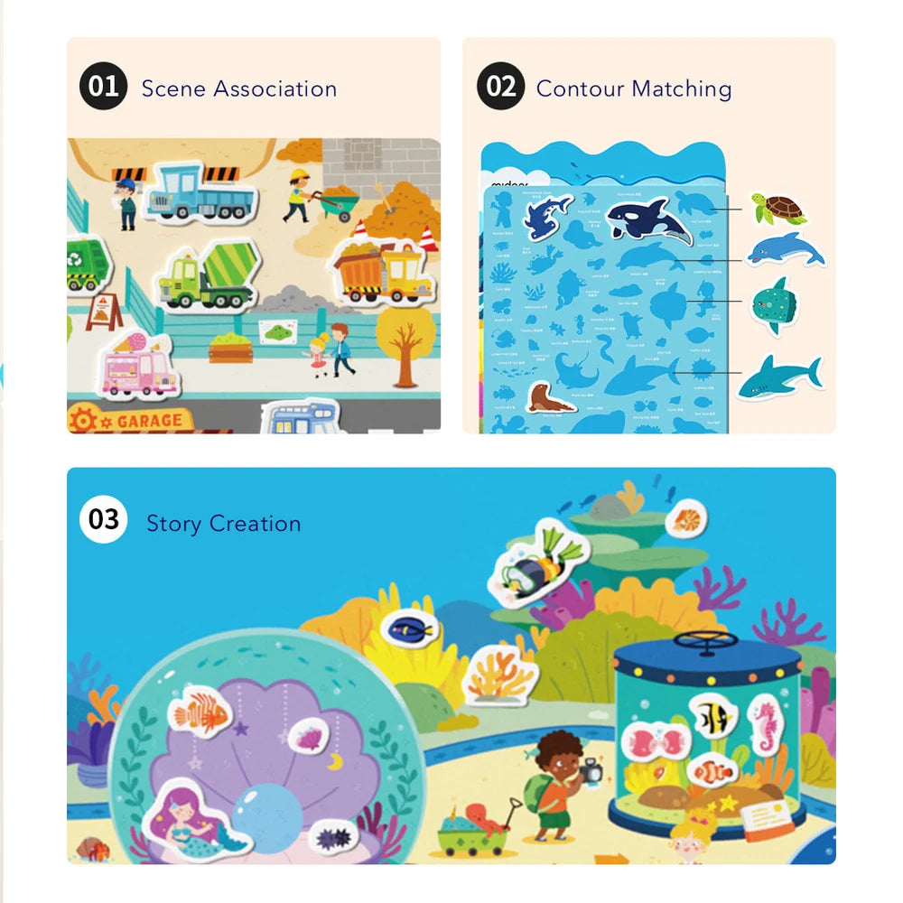 Reusable Jelly Stickers - Incredible Aquarium