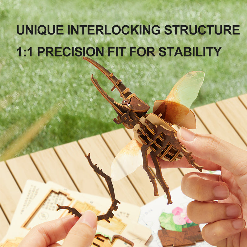 Wooden 3D Puzzle - Praying Mantis