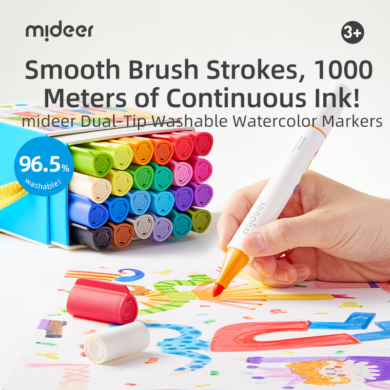 Dual - Tip Washable Marker - 12 Colors