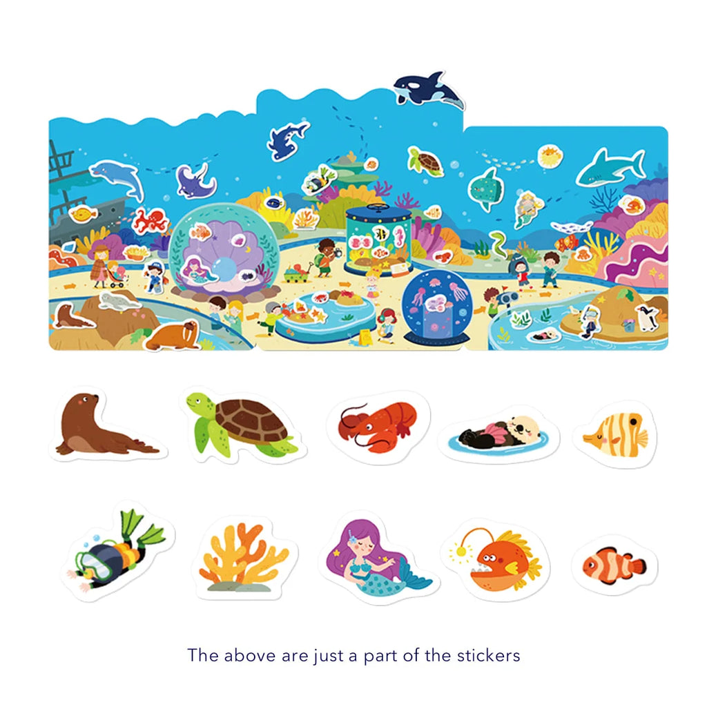 Reusable Jelly Stickers - Incredible Aquarium