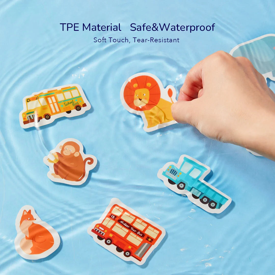 Reusable Jelly Stickers - The Bustling Traffic