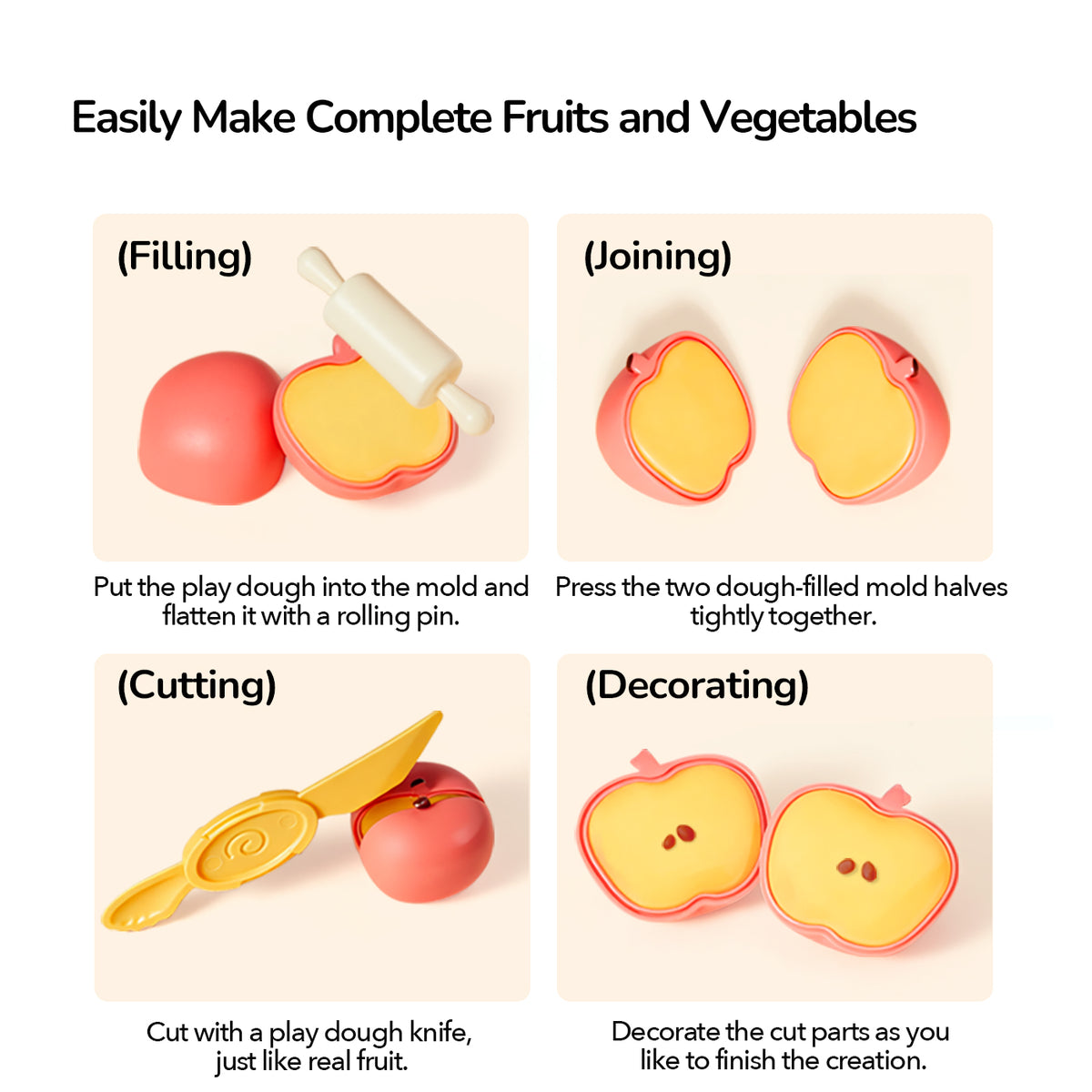 Mellow Dough - Fruit & Veggie Play Set