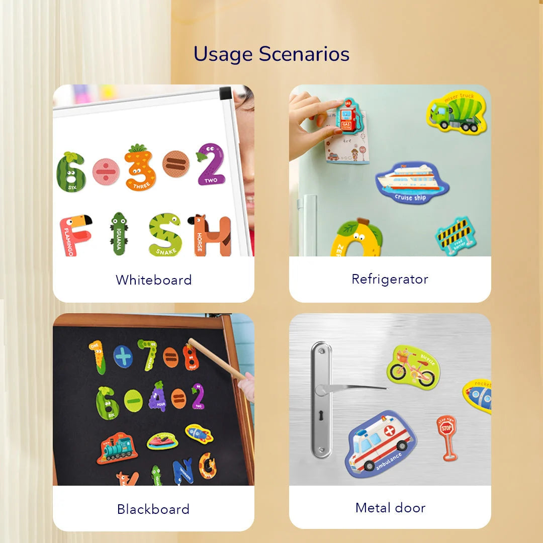 Uppercase & Lowercase Magnetic Letters Set
