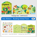 Reusable Jelly Stickers - The Busy Animal Town
