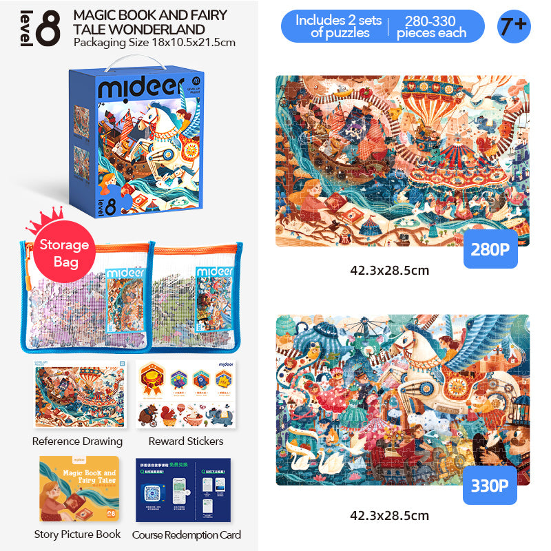 Level Up! Puzzle - Level 8: Magic Book and Fairy Tale Land
