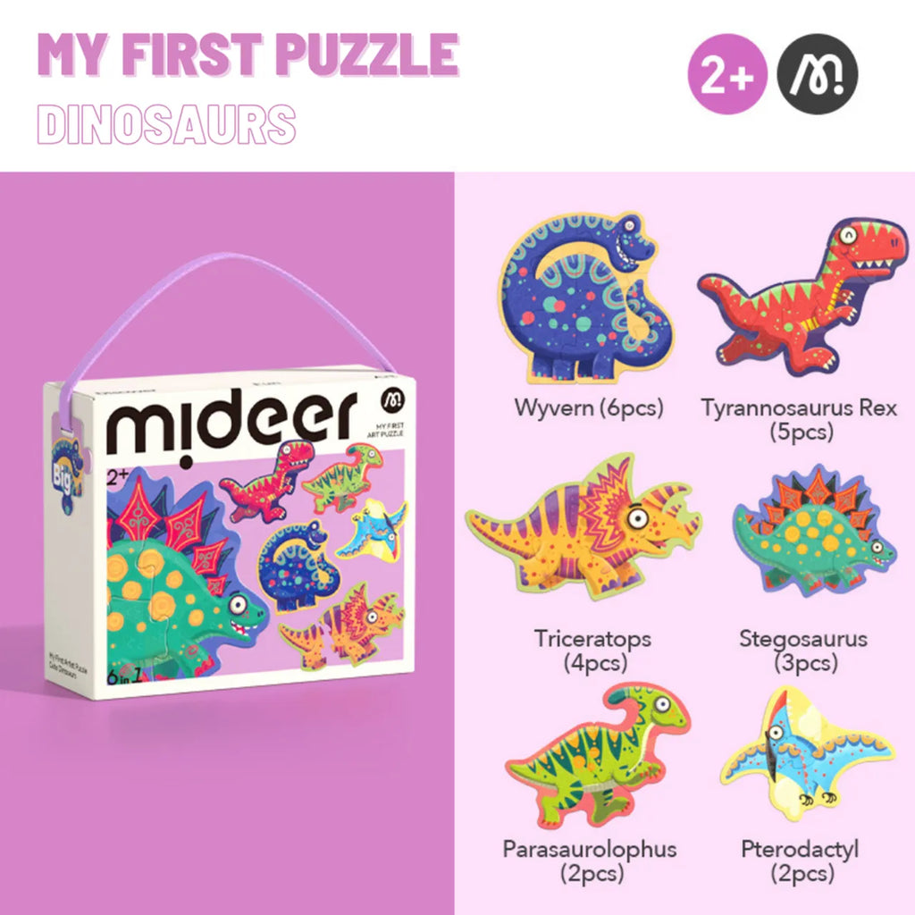My First Artist Puzzle - Cute Dinosaurs
