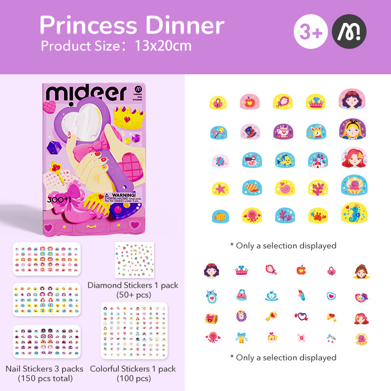 Fashion Nail Stickers - Princess Banquet