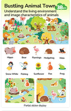 Reusable Jelly Stickers - The Busy Animal Town