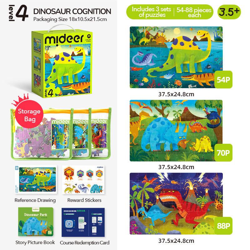 Level Up! Puzzle - Level 4: Dinosaur's World