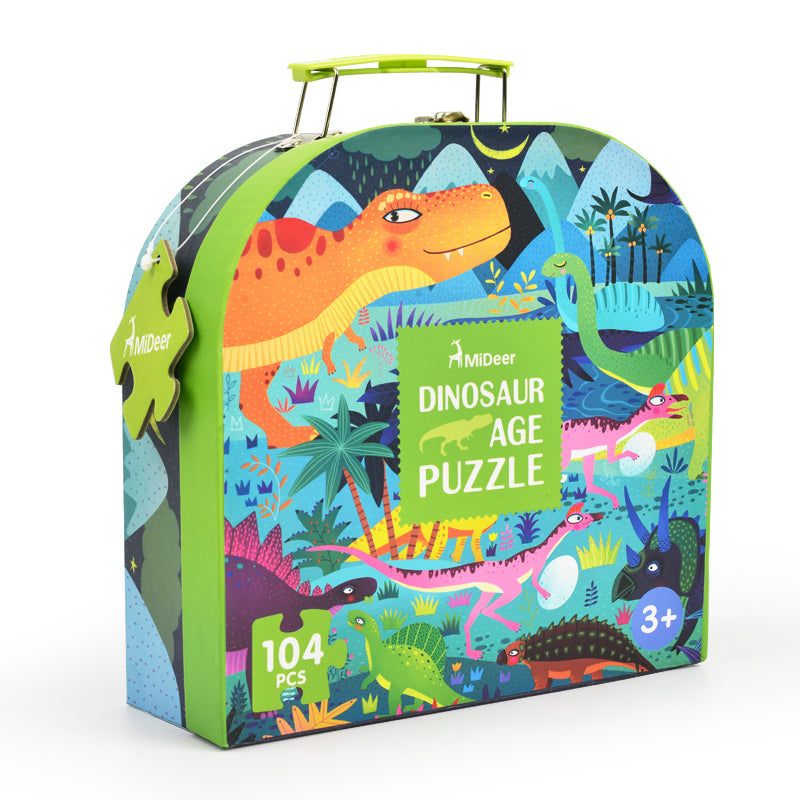 Gift Portable Puzzle - Dinosaur Age (104p)
