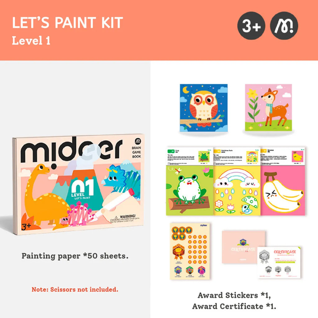 Level Up! Brain Gamebook - Let's Paint Level 1