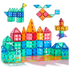 Colorful Magnetic Tiles - 60 PCS