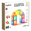 Colorful Magnetic Tiles - 60 PCS