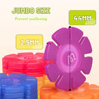 Translucent Color Snowflake Blocks - 200 pcs