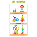 Translucent Color Snowflake Blocks - 200 pcs