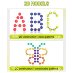 Translucent Color Snowflake Blocks - 200 pcs