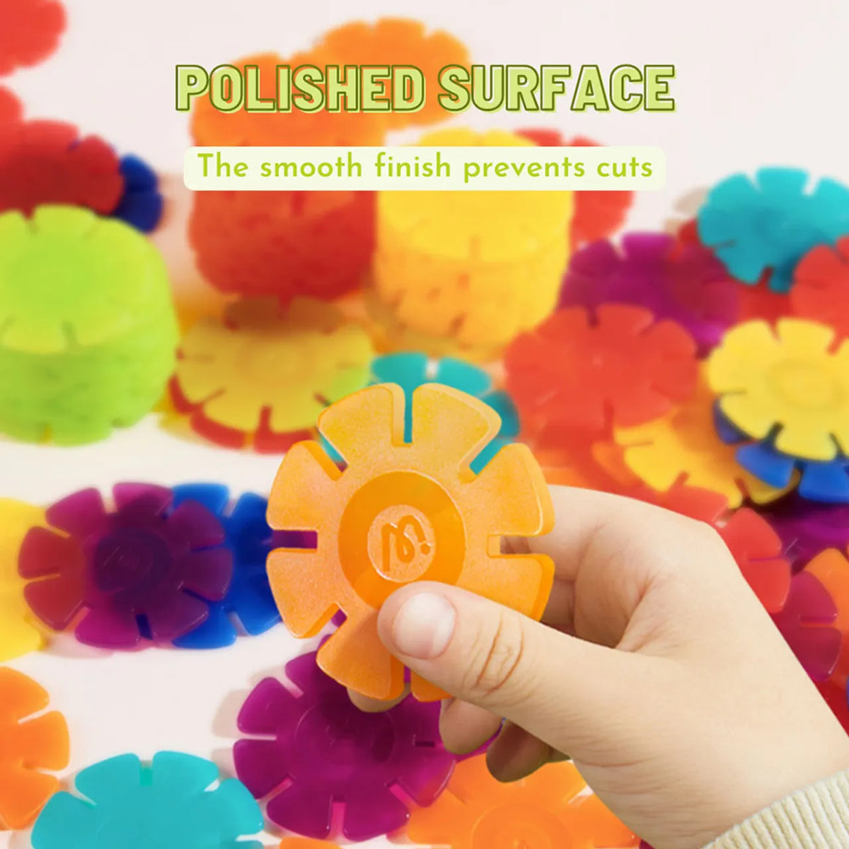Translucent Color Snowflake Blocks - 200 pcs