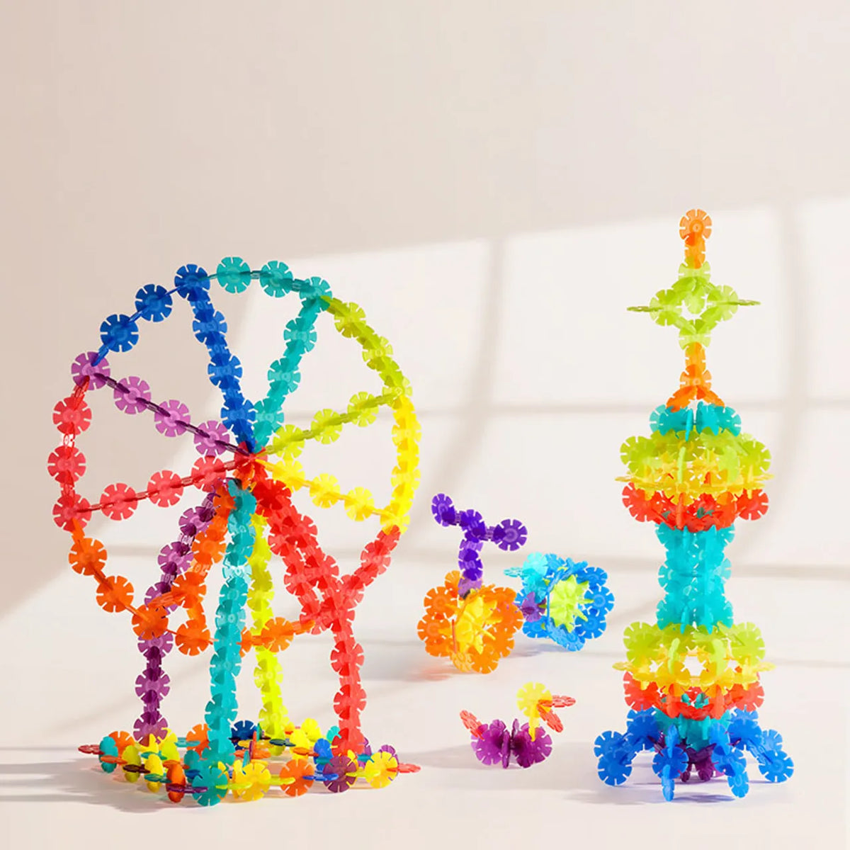 Translucent Color Snowflake Blocks - 200 pcs