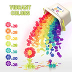 Translucent Color Snowflake Blocks - 200 pcs