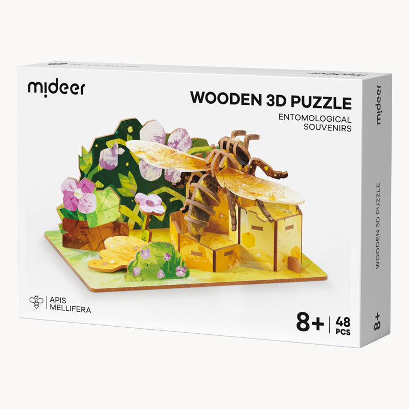 Wooden 3D Puzzle - Honeybee