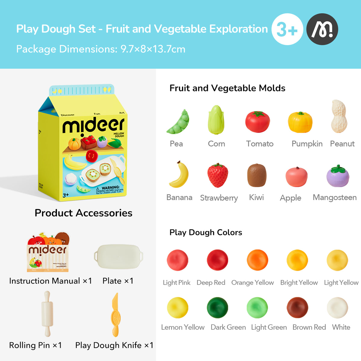 Mellow Dough - Fruit & Veggie Play Set
